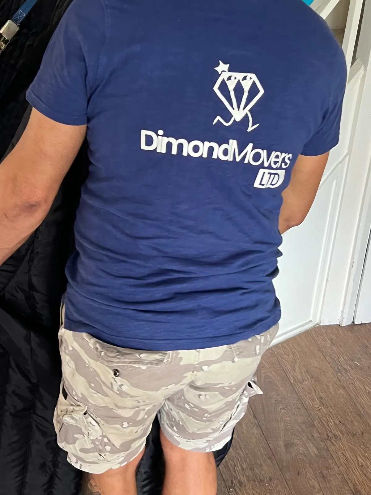 The Dimond Movers Oxfordshire crew ready to load a customer's home